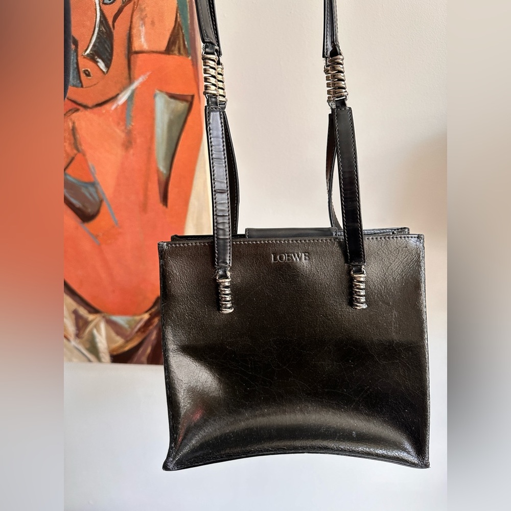 Vintage Loewe leather shoulder bag